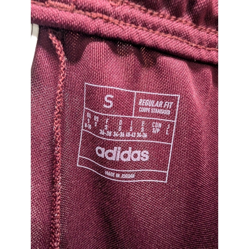 Adidas Track Pants Maroon AEROREADY Tapered Side Stripe HR7119 - Small - Picture 5 of 7